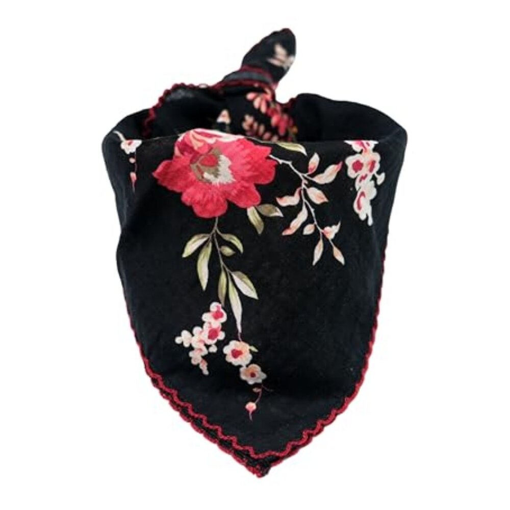 Soft Cotton & Viscose(Bamboo) Floral Bandanas,‎ Hair wrapper, Headband